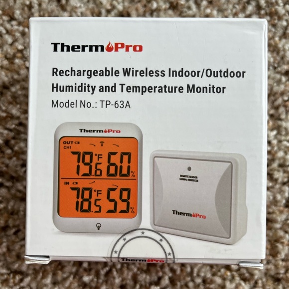 ThermoPro Rechargeable Wireless Indoor/Outdoor
Humidity and Temperature Monitor - Picture 2 of 8